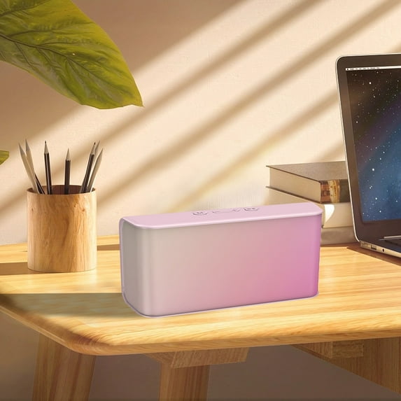 Nkmbld Bluetooth Speakers Wireless Bluetooth Version 5.0 New Private Model C3 Color Printing Gift Bluetooth Speaker Audio Wireless Subwoofer, Graduation Gift, Pink