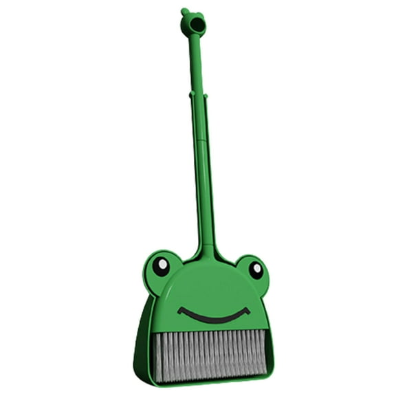 Nkmbld Brooms for Sweeping Indoor Cute Children's Broom Set Mini Lightweight Broom Kindergarten Sweeping Cleaning Accessories, Green