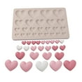 thumbnail image 1 of Nkmbld Cake Mold Wax Heart Dessert Candy Chocolate Soap Ice Tray Jelly Fudge DIY Handmade Baking Tools for Cake Decoration, 1 of 1