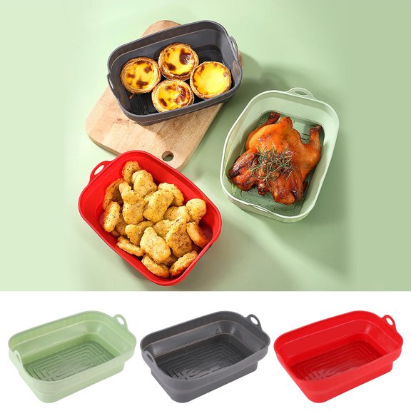 Nkmbld Cake Molds Food-Grade Silica Gel Baking Tool Folding Baking Tray High Temperature Oven Odorless Rectangular Cake Mould
