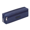 thumbnail image 1 of Nkmbld Canvas Pencil Case Large Capacity Stationery Organizer Pencil Pouch with Zipper, Portable Pen Bag for Office Supplies, Blue, 1 of 8