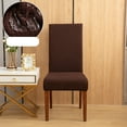 thumbnail image 1 of Nkmbld Chair Covers for Dining Room, High Stretch Chair Slipcovers with Elastic Bottom, Machine Washable Furniture Protector Cover for Home Decor, Brown, 1 of 8