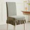 thumbnail image 1 of Nkmbld Chair Covers for Living Room, Removable Dining Room Chair Covers with Skirt Parson Chair Slipcovers Washable Chair Protector for Kitchen Wedding Party, Gray, 1 of 8