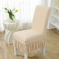 thumbnail image 1 of Nkmbld Chair Covers for Party, Removable Dining Room Chair Covers with Skirt Parson Chair Slipcovers Washable Chair Protector for Kitchen Wedding Party, Beige, 1 of 8