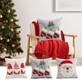 thumbnail image 1 of Nkmbld Christmas Decor Christmas Embroidery Pillowcase, Super Soft and Comfortable Pillows Cover for Living Room Bedroom Sofa Couch Cushion Cover, Gray, 1 of 7