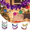 thumbnail image 1 of Nkmbld Christmas Decoration Rattan Flower Ribbon, Christmas Tinsel Garland Decor Glitter Metallic Xmas Tree Twist Garland for Wedding Birthday Party Decor, Pink, 1 of 8