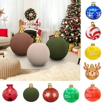 Nkmbld Christmas Decorations Outdoor Inflatable Christmas Balls 25inch Thickened PVC Christmas Decorated for Xmas Porch Lawn Yard Holiday