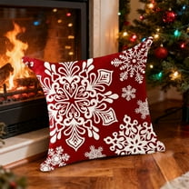 Nkmbld Christmas Decorations Throw Pillow Covers Christmas Print Pillow Cover Christmas Party Sofa Decorative Linen Pillow Cover