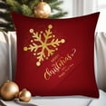thumbnail image 1 of Nkmbld Christmas Decorative Throw Pillows, Super Soft Christmas Pillowcase for Winter Xmas Decor, Christmas Velvet Pillow Cases for Sofa, Couch, Bed and Car, Red, 1 of 8