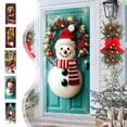 thumbnail image 1 of Nkmbld Christmas Door Cover Banner, Xmas Backdrop Background Banner Outdoor Sign Front Yard Door Walls Home Party Supplies, 1 of 8