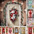 thumbnail image 1 of Nkmbld Christmas Door Covers for Front Door, Christmas Door Hanging Backdrop Decorations for Home Indoor Outdoor Winter Holiday Party Decor, 1 of 8
