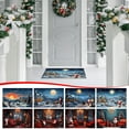 thumbnail image 1 of Nkmbld Christmas Door Mat Outdoor, Christmas Home Decor Welcome Floor Mat, Living Room Carpet Floor Decoration, Elegant Winter Holiday Doormat, 1 of 8