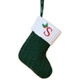 thumbnail image 1 of Nkmbld Christmas Embroidered Letter Socks, Christmas Tree Pendant Initial Monogram Christmas Stocking for Family Holiday Decorations and Xmas Tree Fireplace, 1 of 8