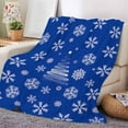 thumbnail image 1 of Nkmbld Christmas Flannel Blanket Christmas Elements Printed Flannel Blanket, Warm Plush Throw Blankets for Couch, Sofa, Bed, 1 of 8