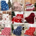 thumbnail image 1 of Nkmbld Christmas Flannel Blanket Christmas Elements Printed Flannel Blanket, Warm Plush Throw Blankets for Couch, Sofa, Bed, 1 of 8