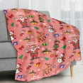 thumbnail image 1 of Nkmbld Christmas Fleece Throw Blanket Flannel Plush Blanket, Holiday Theme Home Decor Fuzzy Warm and Cozy Throws for Winter Bedding, Couch and Gifts, 1 of 8