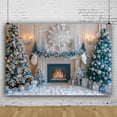 thumbnail image 1 of Nkmbld Christmas Front Door Decoration Christmas Door Frame Background Cloth Hanging Cloth Photography Props Party Decoration Cloth 59x70.8in, 1 of 8