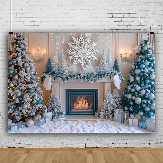 Nkmbld Christmas Front Door Decoration Christmas Door Frame Background Cloth Hanging Cloth Photography Props Party Decoration Cloth 59x70.8in