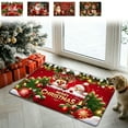 thumbnail image 1 of Nkmbld Christmas Front Door Mat, Area Rug Washable Front Porch Rug Floor Mats Outside Entrance Entryway Welcome Doormat for Home Holiday Decor, Red, 1 of 8