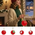 thumbnail image 1 of Nkmbld Christmas Keychain Accessories Car Cute Pom Fuzzy Keychain for Handbag Backpack Purse, Xmas Gifts for Lovers, 1 of 7