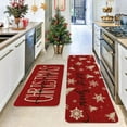 thumbnail image 1 of Nkmbld Christmas Kitchen Rugs and Mats, Home Kitchen Thickened Encryption Long Strip Floor Mats, Winter Holiday Home Kitchen Decoration, 1 of 8