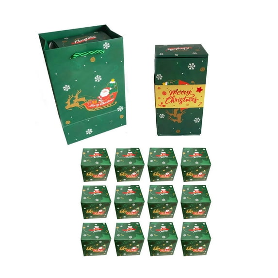 Nkmbld Christmas Money Surprise Gift Boxes for Cash Pop Up with Gift Bag, Upgraded Elastic Exploding Gift Boxes for Money, Photos & Notes, Fun Holiday Gift Giving, 12PC