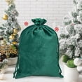 thumbnail image 1 of Nkmbld Christmas Ornament Bag Santa Sack Large Canvas Bags with Drawstrings for Xmas Package Storage, Large-Capacity Cotton Bag Party Favors Gift Bags, Green, 1 of 8