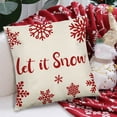 thumbnail image 1 of Nkmbld Christmas Throw Pillows, Super Soft Christmas Pillowcase for Winter Xmas Decor, Christmas Velvet Pillow Cases for Sofa, Couch, Bed and Car, Red, 1 of 8