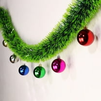 Nkmbld Christmas Tinsel Garland Metallic Foil Decorations Shiny Metallic Twist Garland Glitter Xmas Tree Hanging Ornament for Mantel Stairs Indoor Outdoor Party Decor