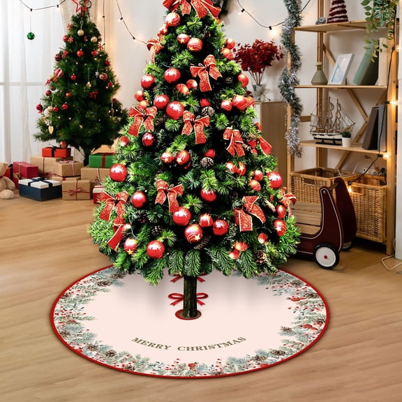 Nkmbld Christmas Tree Collar, Luxury Velvet Tree Collar for Party Rustic Xmas Holiday Decorations Home