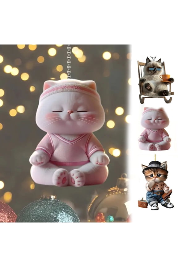 Christmas Tree Decorations 2D Acrylic Easter Pendant Flat Car Hanger Backpack Keychain Pendant