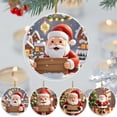 thumbnail image 1 of Nkmbld Christmas Tree Hanging Ornaments Decoration, Unique Christmast Santa Claus Acrylic Ornament Art, Holiday Decoration, Car Interiors Decors, 1 of 7