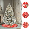 thumbnail image 1 of Nkmbld Christmas Tree Skirt, Christmas Decorations Holiday Seasonal Tree Mat for Xmas Holiday Party Ornaments Decorations Supplies, 1 of 8