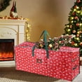 thumbnail image 1 of Nkmbld Christmas Tree Storage Bag Christmas Ornaments Storage Bag, Heavy Duty 900D Oxford Fabric with Reinforced Handles and Dual Zippers Wide Opening, Red, 1 of 6