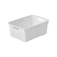 thumbnail image 1 of Nkmbld Clear Stackable Storage Bins with Lids Plastic Storage Basket Tabletop Miscellaneous Items Snack Storage Frame Bath Basket Vegetable Basket Kitchen Storage Box, 1 of 8