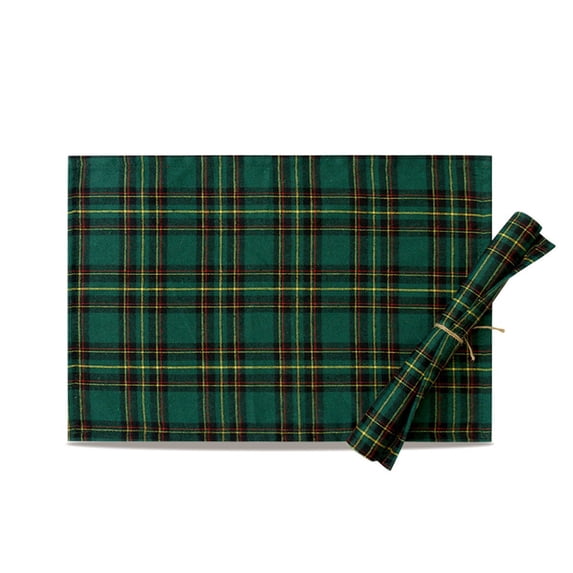 Nkmbld Cloth Table Placemats Christmas Placemats Restaurant Decoration Table Mats Heat Resistant Non-Slip Place Mats for Kitchen Dining Decoration