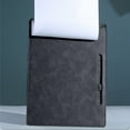 thumbnail image 1 of Nkmbld Colored File Folders A4 Board Clip File Clip Board Clip Meeting Record Drawing Writing Pad A5 Data Folder Menu Clip Leather Writing Tablet, Black, 1 of 8