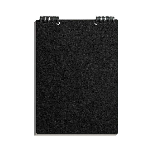 Nkmbld Composition Notebook Loose Leaf Folder Notebook, 100 GSM College Ruled Notebooks for Work, Travel, Note Taking, Black