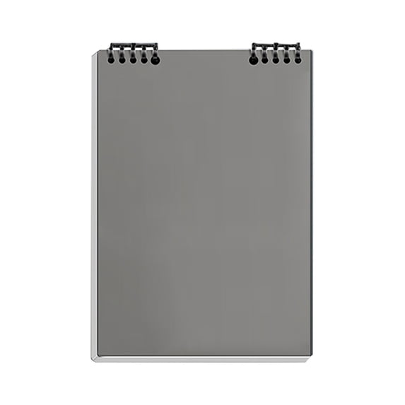 Nkmbld Composition Notebook Loose Leaf Folder Notebook, 100 GSM College Ruled Notebooks for Work, Travel, Note Taking, Gray