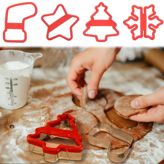 Nkmbld Cookie Chocolate Baking Molds Christmas Mould Shaped Grinding Baking Molds for Home Baking, Birthday Parties, Wedding Desserts