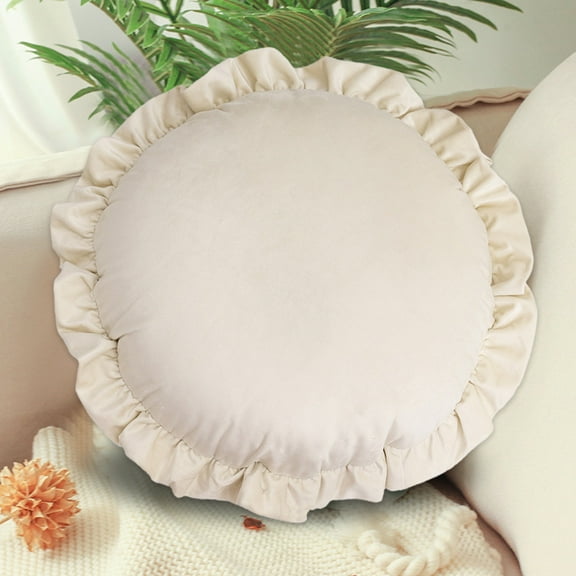 Nkmbld Cooling Pillow The Fashionable and Simply Round Cushions and Throw Pillows Are Now Comfortable-simply and Fashionable, Standard/Queen, White