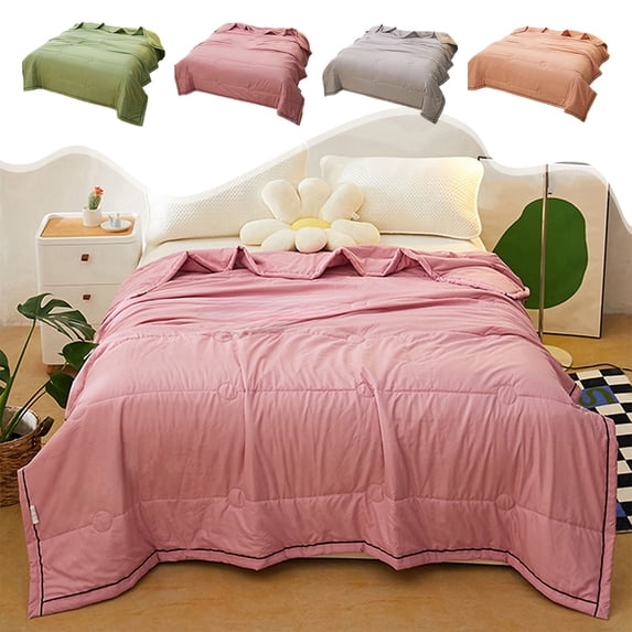 Nkmbld Cooling Quilts Queen Size, Soft Breathable Air Conditioning Quilt, Lightweight Double-Sided Cooling Comforter Blanket, Machine Washable