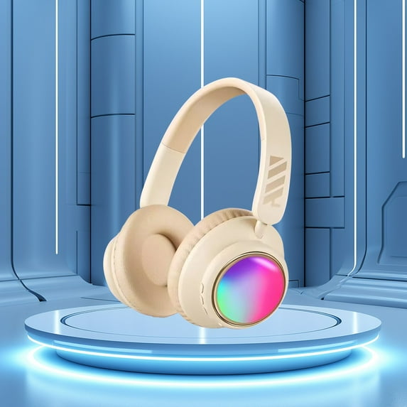 Nkmbld Cordless Earphones New Wireless Bluetooth Headset with Heavy and Long Battery Life Gaming Headset, White