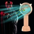 thumbnail image 1 of Nkmbld Cute Handheld Fan Mini Portable Usb Rechargeable Fan, 3 in 1 Hand Fans with Air Turbo Tech Cooling Fan for Outdoor Activities, Travel, Beach, 1 of 8