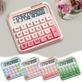 thumbnail image 1 of Nkmbld Desk Calculator Portable Multifunctional Office Calculator with Large LCD Display, Basic Standard Calculators with Big Buttons, Pink, 1 of 8