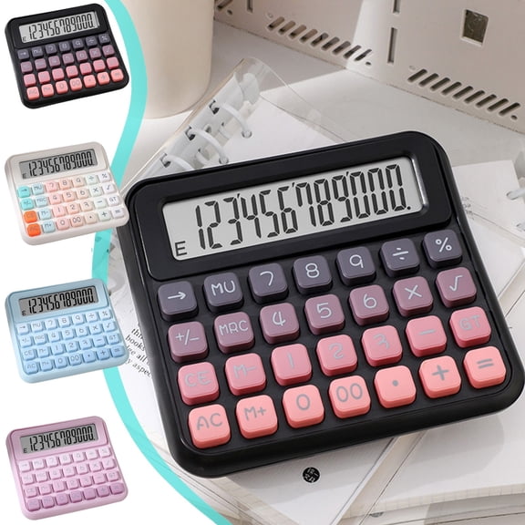 Nkmbld Desk Calculator Portable Scientific Calculators with Extra Large LCD Display, Basic Standard Calculators for Business, Accounting and Exam Use