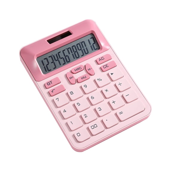 Nkmbld Desk Calculator Scientific Calculator with Large Buttons, 12 Digit LCD Display, Basic Standard Calculators for Business, Accounting and Exam Use