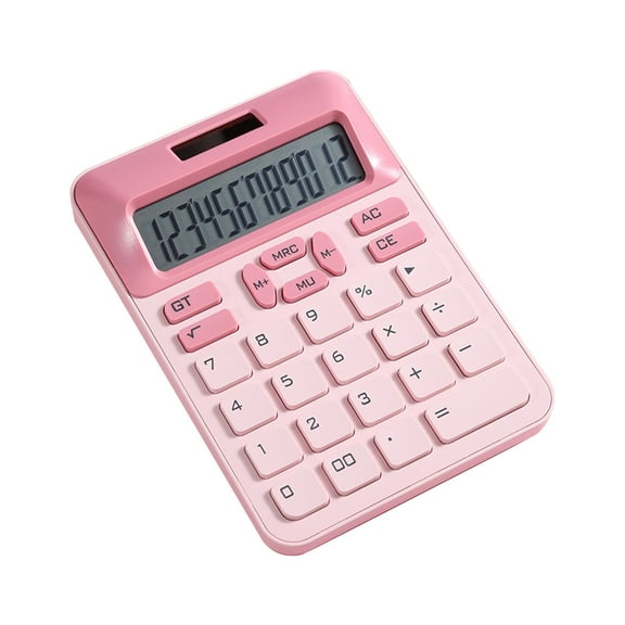 Nkmbld Desk Calculator Scientific Calculator with Large Buttons, 12 Digit LCD Display, Basic Standard Calculators for Business, Accounting and Exam Use