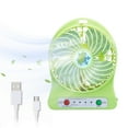 thumbnail image 1 of Nkmbld Desk Fan, Portable Mute Snowflake Fan with LED Lantern, Three Gear Indicator Light, 1200mAh Rechargeable Battery Operated Usb Fan, 1 of 9