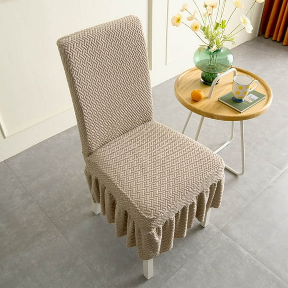 Nkmbld Dining Chair Covers with Skirt, Dining Chair Protector Cover Stretch Parsons Chair Slipcover for Wedding, Party, Banquet, Celebration